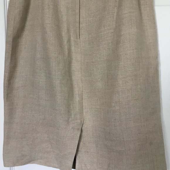 Jennifer Moore tan linen pencil skirt - Picture 8 of 8